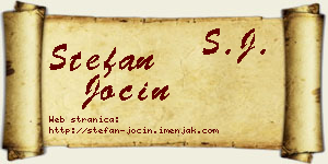 Stefan Jocin vizit kartica